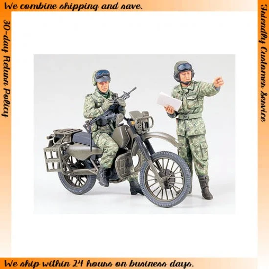Tamiya 35245 1/35 JGSDF (Japan Ground Self Defence Force) Motorcycle Recon Set (2 figures) - Model Figures