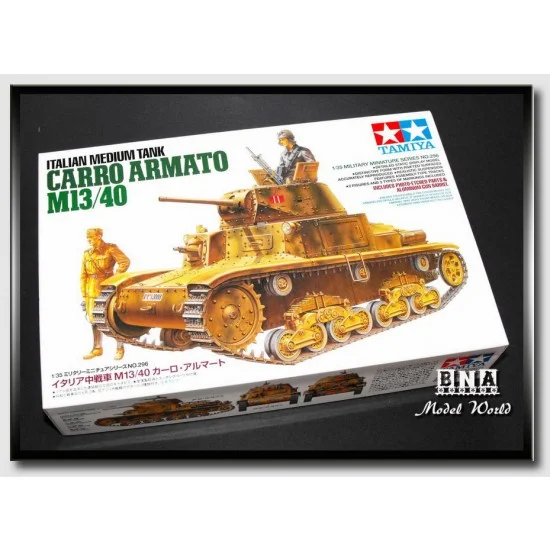 Tamiya 35296 1/35 WWII Italian Medium Tank Carro Armato M13/40 - Military Vehicles & Tanks