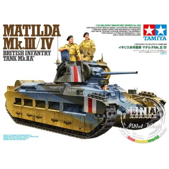 Tamiya 35300 1/35 Matilda Mk.III/IV British Infantry Tank - Military Vehicles & Tanks