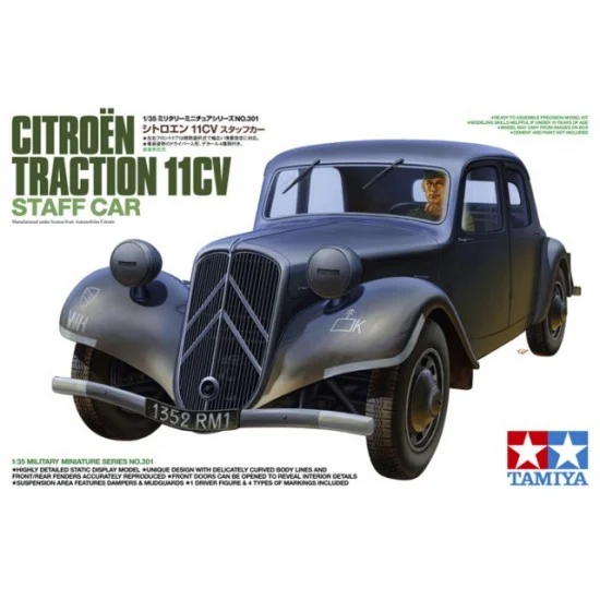 Tamiya 35301 1/35 Citroen Traction 11CV Staff Car - Military Vehicles & Tanks