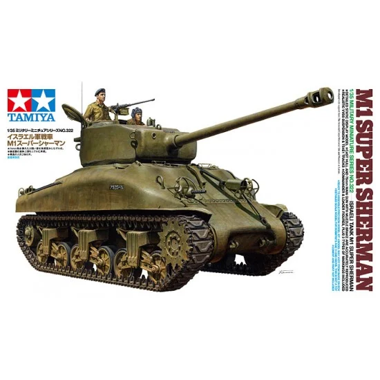 Tamiya 35322 1/35 Israeli M1 Super Sherman Tank - Military Vehicles & Tanks