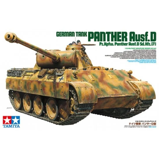 Tamiya 35345 1/35 German Panther Ausf.D Sd.Kfz.171 with figures - Military Vehicles & Tanks