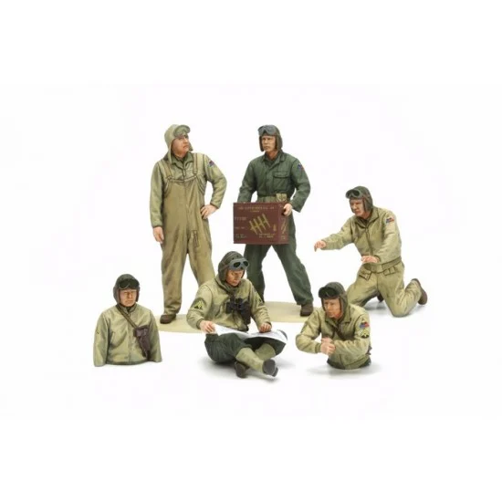 Tamiya 35347 1/35 US Tank Crew Set - European Theatre (6 figures)