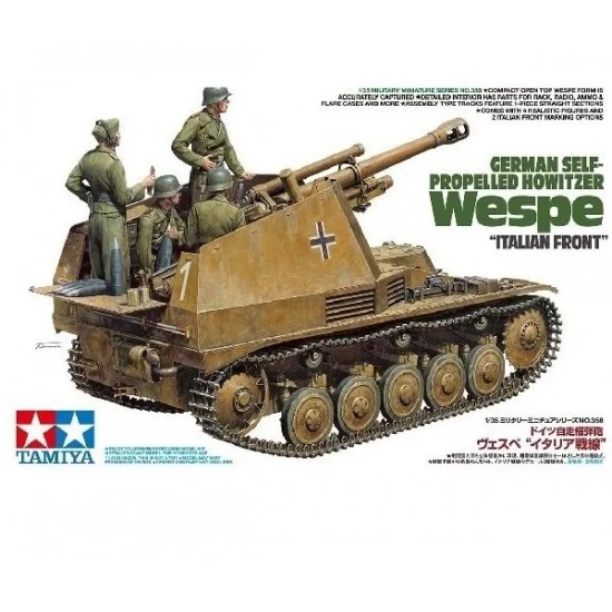 Tamiya 35358 1/35 German SdKfz. 124 Wespe (Italian Front) - Military Vehicles & Tanks