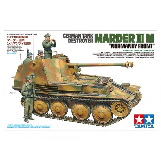 Tamiya 35364 1/35 German Tank Destroyer Marder III M Normandy Front - Military Vehicles & Tanks