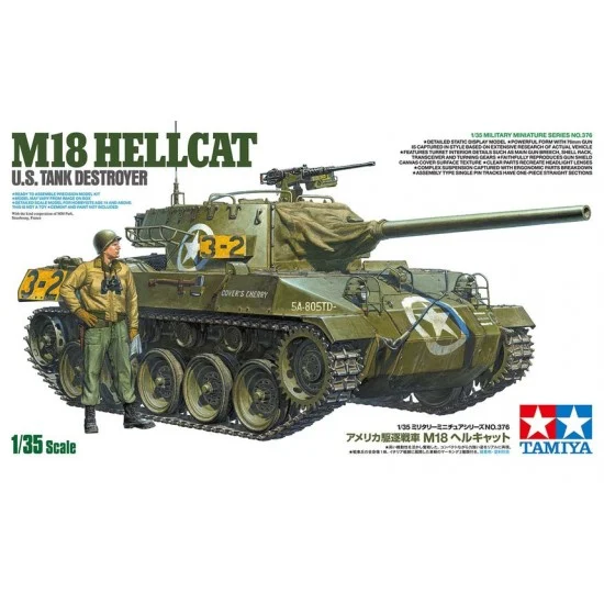 Tamiya 35376 1/35 US Tank Destroyer M18 Hellcat - Military Vehicles & Tanks