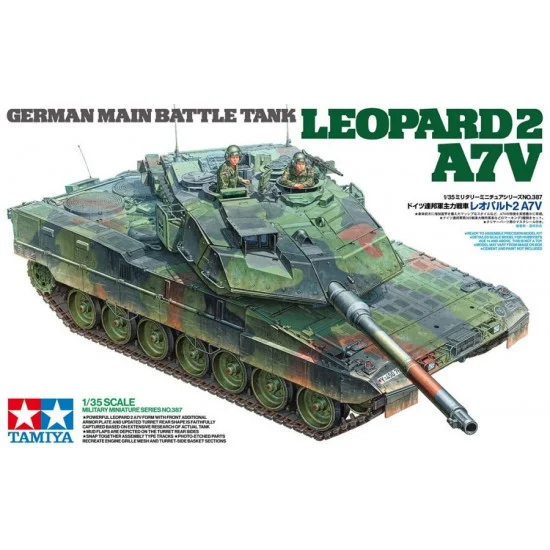 Tamiya 35387 1/35 Leopard 2 A7V Main Battle Tank - Military Vehicles & Tanks