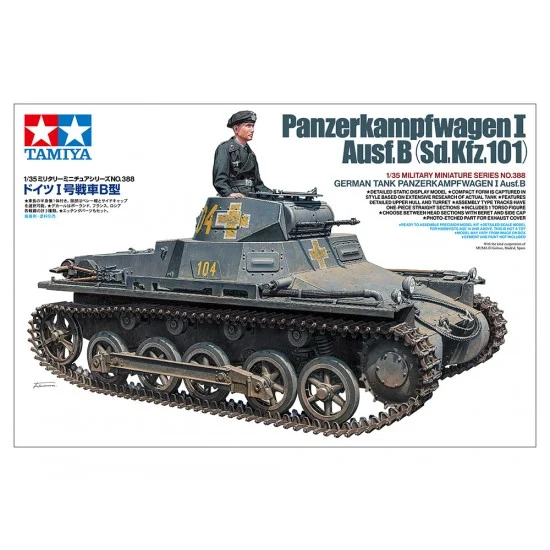 Tamiya 35388 1/35 German Panzerkampfwagen I Ausf. B - Military Vehicles & Tanks