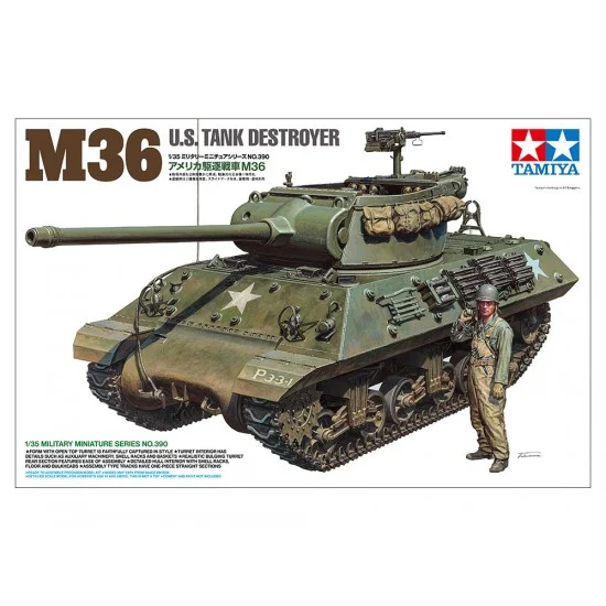 Tamiya 35390 1/35 US M36 Tank Destroyer - Military Vehicles & Tanks