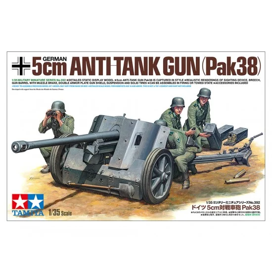 Tamiya 35392 1/35 German Anti-Tank Gun Pak38