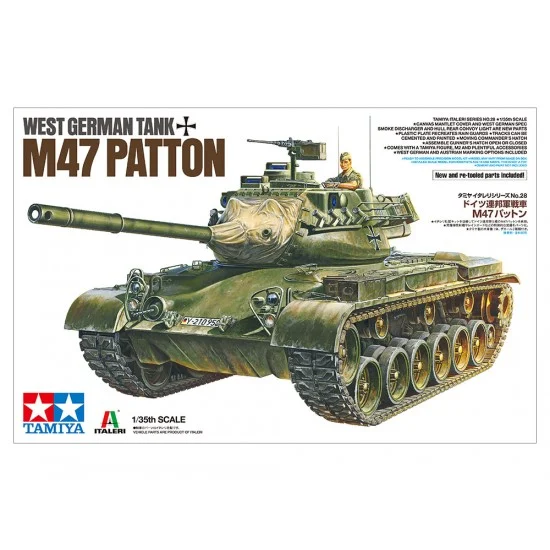 Tamiya 37028 1/35 West German Tank M47 Patton - Military Vehicles & Tanks