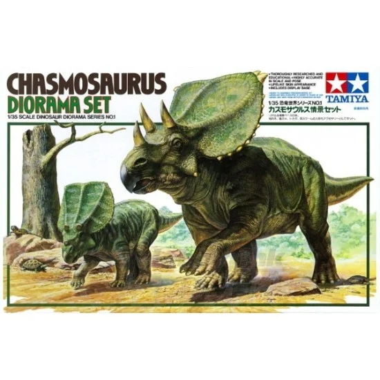 Tamiya 60101 1/35 Dinosaur Series Diorama Set No.1 - Chasmosaurus