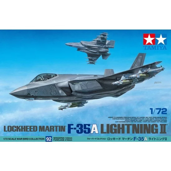 Tamiya 60792 1/72 Lockheed Martin F-35A Lightning II Multirole Fighter