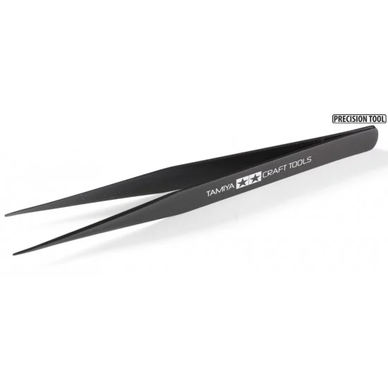 Tamiya 74004 Straight Tweezers - Hobby Tools & Supplies