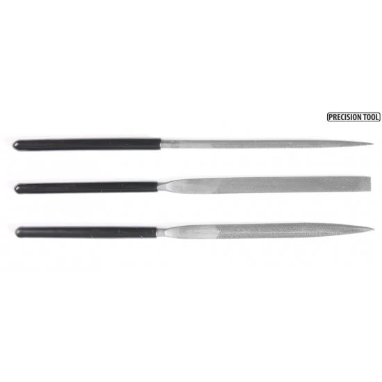 Tamiya 74046 Basic Files Set - Flat, Round & Half-Round (Medium Double-Cut)