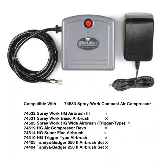 Tamiya 74533 Spray-Work Portable n Compact Air Compressor