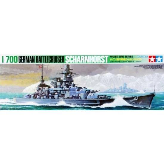 Tamiya 77518 1/700 German Battlecruiser Scharnhorst (31801) - Model Ships & Boats