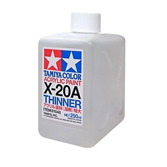 Tamiya 81040 Acrylic/Poly Paint Thinner X-20A 250ml