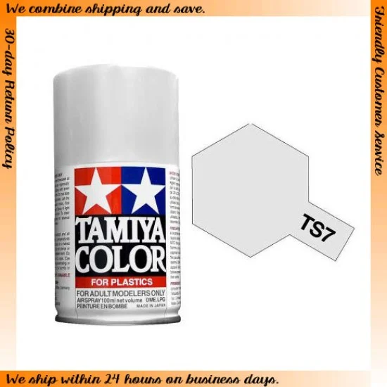 Tamiya 85007 Lacquer Spray Paint TS-7 Racing White (100ml)