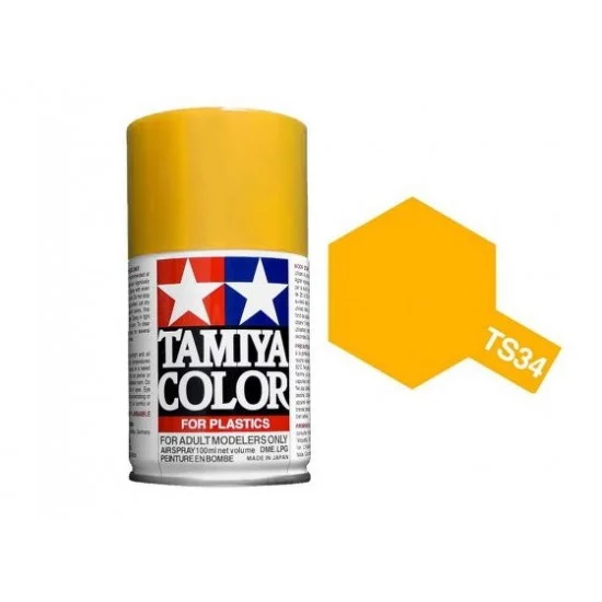 Tamiya 85034 Lacquer Spray Paint TS-34 Camel Yellow (100ml)