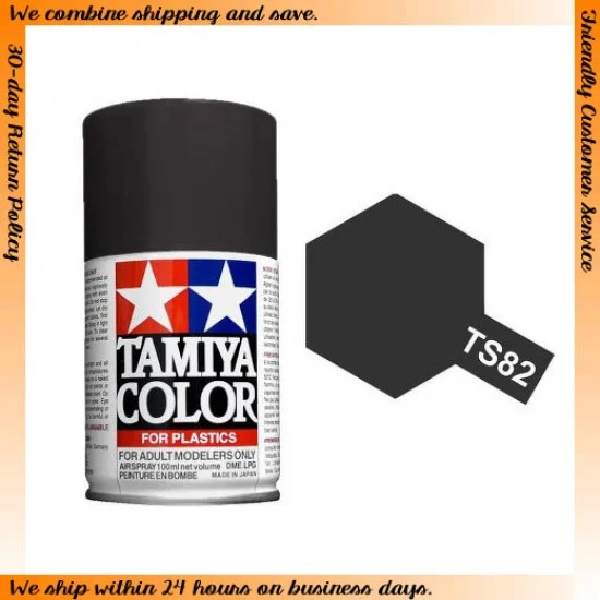 Tamiya 85082 Lacquer Spray Paint TS-82 Black Rubber (100ml)