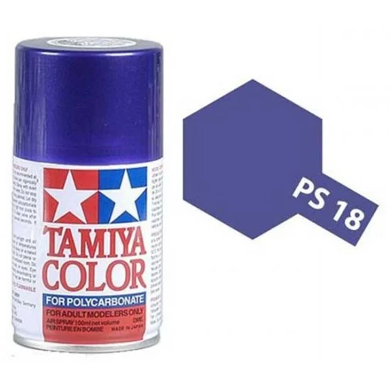 Tamiya 86018 Lacquer Spray Paint PS-18 Metallic Purple for Polycarbonate (100ml, for RC)