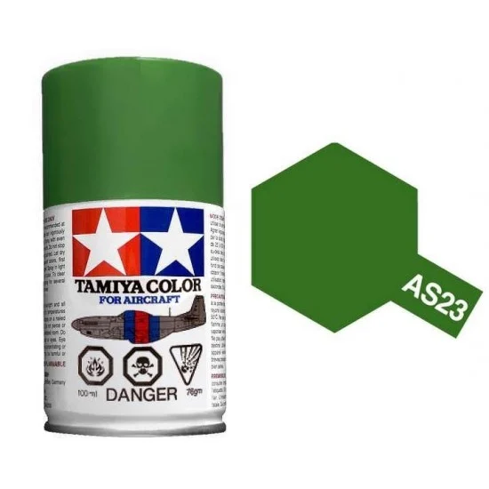 Tamiya 86523 Lacquer Spray Paint AS-23 Light Green (German Air) for Aircraft kits (100ml)