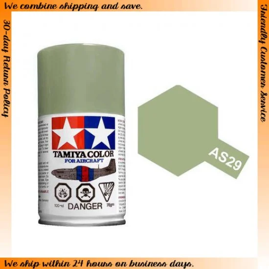 Tamiya 86529 Lacquer Spray Paint AS-29 Gray-Green (IJN) for Aircraft kits (100ml)