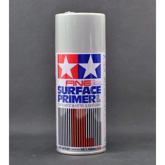 Tamiya 87064 Fine Surface Primer L - Light Gray 180ml Spray Can