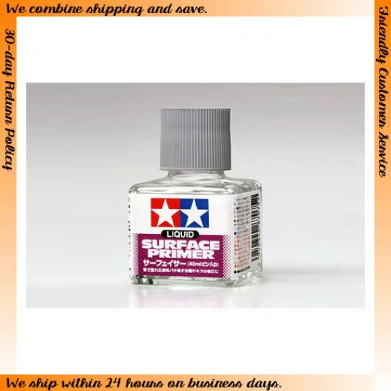 Tamiya 87075 Liquid Surface Primer (Grey, 40ml) - Hobby & Model Paints