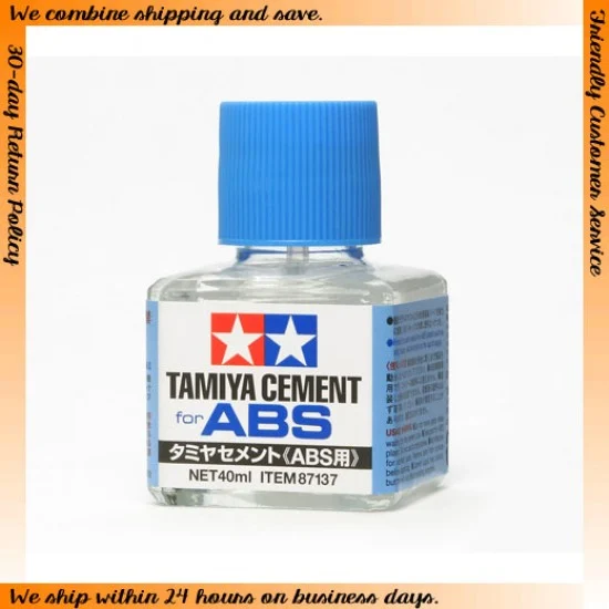 Tamiya 87137 Cement (Glue) for ABS (40ml) - Hobby Tools & Supplies