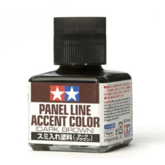 Tamiya 87140 Panel Line Accent Colour - Dark Brown (40ml)