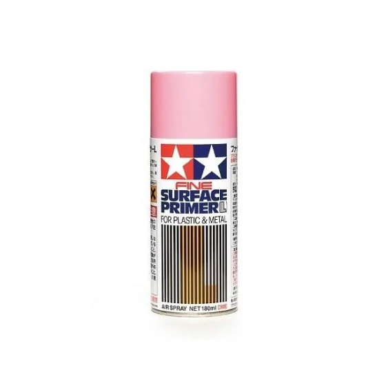 Tamiya 87146 Fine Surface Primer L Spray for Plastic & Metal - Pink (180ml)