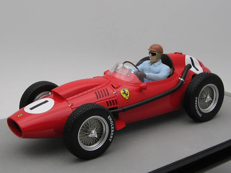 Ferrari Dino 246 #1 Peter Collins Winner "Formula One F1 England GP" (1958) with Driver Figure "Mythos Series" Limited Edition to 75 pieces Worldwide 1/18 Model Car by Tecnomodel - Formula 1 Models