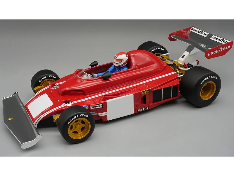 Ferrari 312 B3 Clay Regazzoni Formula One F1 "Monza GP Test" (1974) with Driver "Mythos Series" Limited Edition to 50 pieces Worldwide 1/18 Model Car by Tecnomodel - Formula 1 Models
