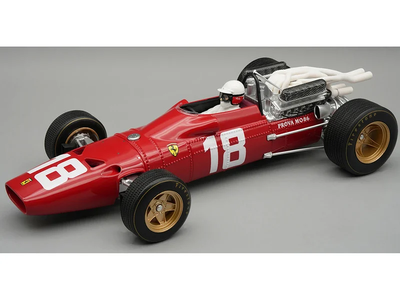 Ferrari 312/67 #18 Lorenzo Bandini Formula One F1 "Monaco GP" (1967) "Mythos Series" with Driver Figure and Display Case Limited Edition to 70 pieces Worldwide 1/18 Model Car by Tecnomodel - Formula 1 Models