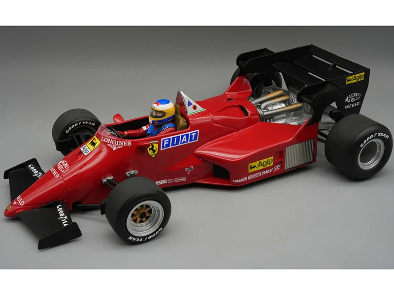Ferrari 126 C4-M2 Michele Alboreto Formula One F1 World Championship "Presentation Version" (1984) with Driver "Mythos Series" Limited Edition to 40 pieces Worldwide 1/18 Model Car by Tecnomodel