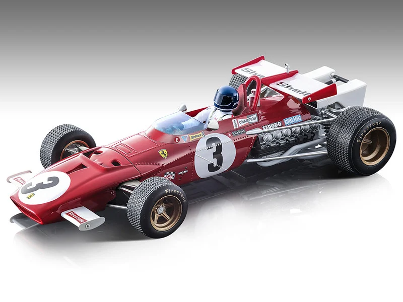 Ferrari 312B #3 Jacky Ickx Winner "Formula One F1 Mexican GP" (1970) with Driver Figure "Mythos Series" Limited Edition to 90 pieces Worldwide 1/18 Model Car by Tecnomodel - Formula 1 Models