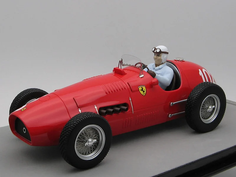 Ferrari 500 #102 Nino Farina 2nd Place "Formula Two F2 Nurburgring GP" (1952) with Driver Figure "Mythos Series" Limited Edition to 55 pieces Worldwide 1/18 Model Car by Tecnomodel - Formula 1 Models