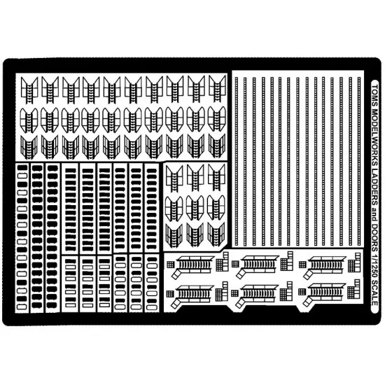 Toms Modelworks 12511 1/1250 Ladders and Doors - Model Ships & Boats