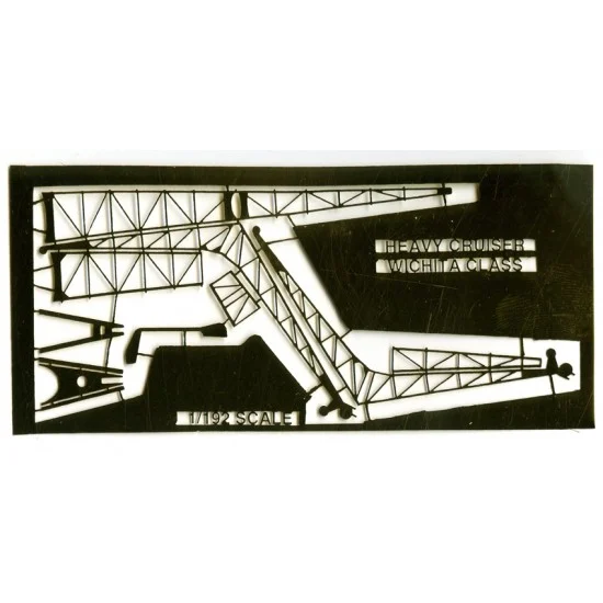 Toms Modelworks 2025 1/192 USS Heavy Cruiser Wichita Class Stern Aircraft Crane Set (1 Photo-Etched Sheet)
