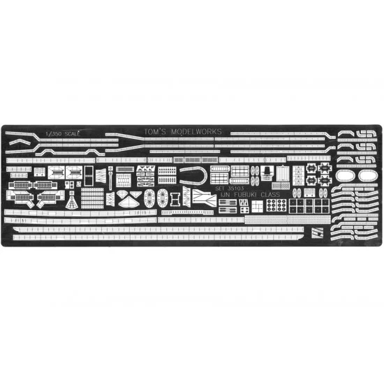 Toms Modelworks 35103 1/350 Fubuki class Destroyers Detail Parts for Fine Molds - Model Ships & Boats