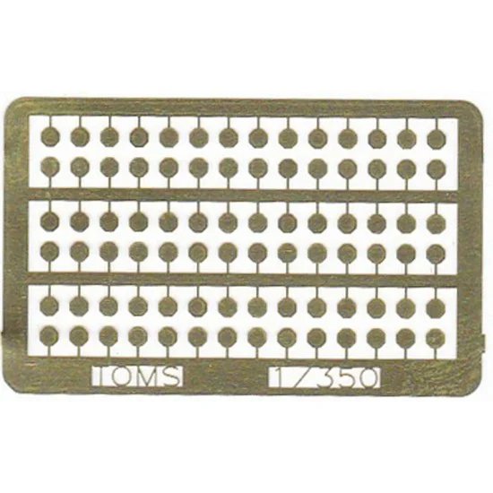 Toms Modelworks 3588 1/350 Pre-War USN Ship Welded Pothole Covers (1 Photo-Etched Sheet)