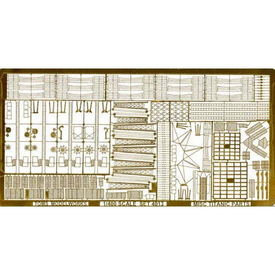 Toms Modelworks 4013 1/400 RMS Titanic Detailing Set - Model Ships & Boats