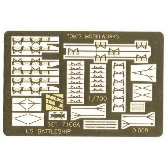 Toms Modelworks 7106 1/700 US Navy Battleship Details set 2 - Model Ships & Boats
