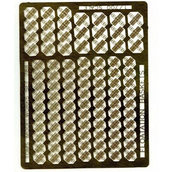 Toms Modelworks 784 1/700 Post-War Flotation Baskets for Dragon kit (1 Photo-Etched Sheet)