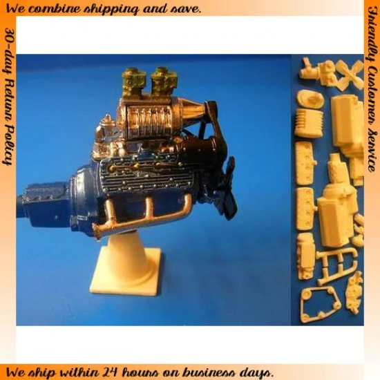 The Parts Box 1175 1/25 Flathead V8 Engine (Small Blower) - Model Cars