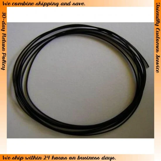 The Parts Box 1231 Plug Wire - Black (Diameter: 0.4mm, Length: 1.0 metre)