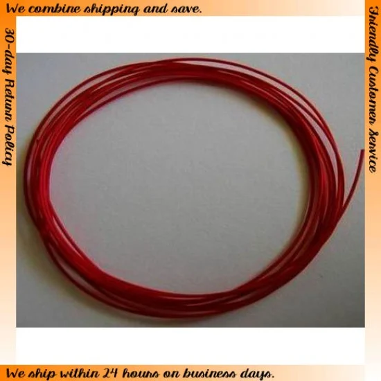 The Parts Box 1232 Plug Wire - Red (Diameter: 0.4mm, Length: 1.0 metre)