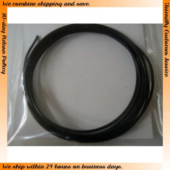 The Parts Box 1241 Plug Wire - Black (Diameter: 0.8mm, 1 metre)